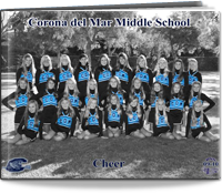 Corona del Mar Middle School Cheer